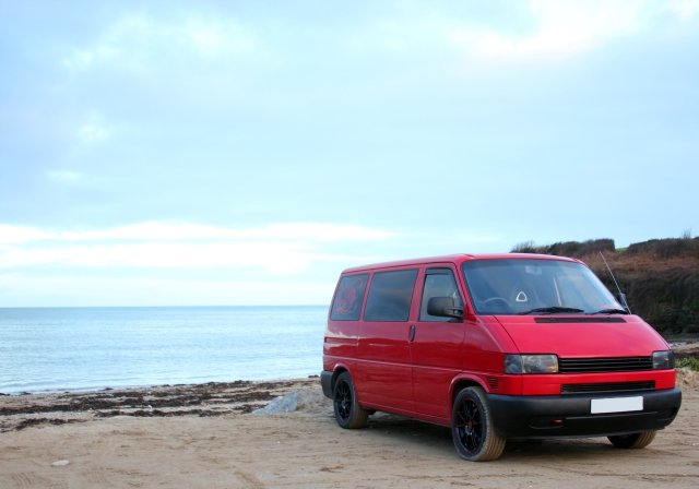 Red VW T4