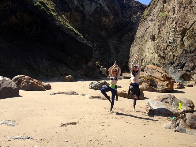 Cornwall Secret Beach Yoga