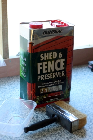 Ronseal Shed and fence