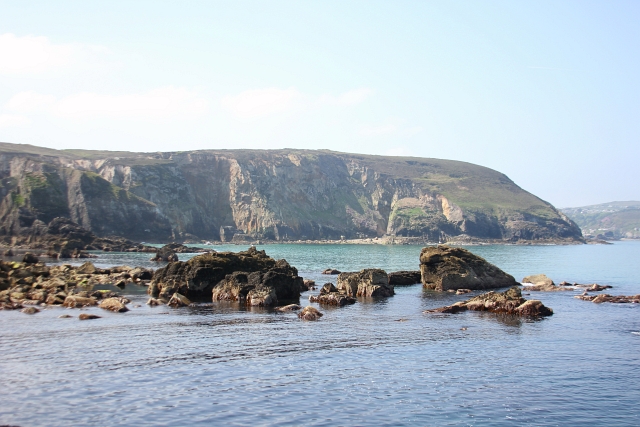 Cornwall Cliffs Shore Sea