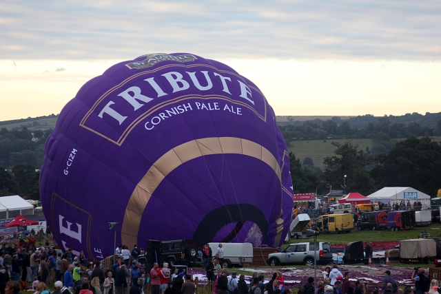 Tribute Hot Air Balloon Inflating
