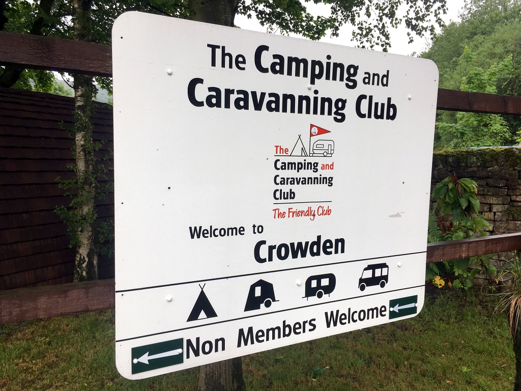 Crowden Camping and Caravanning Club Sign