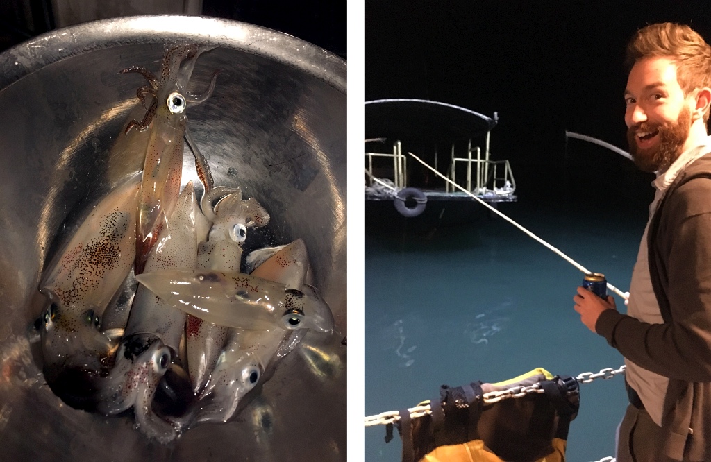 Halong Bay Squid Fishing Catch