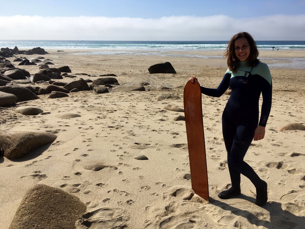 Gwenver Beach Surfing