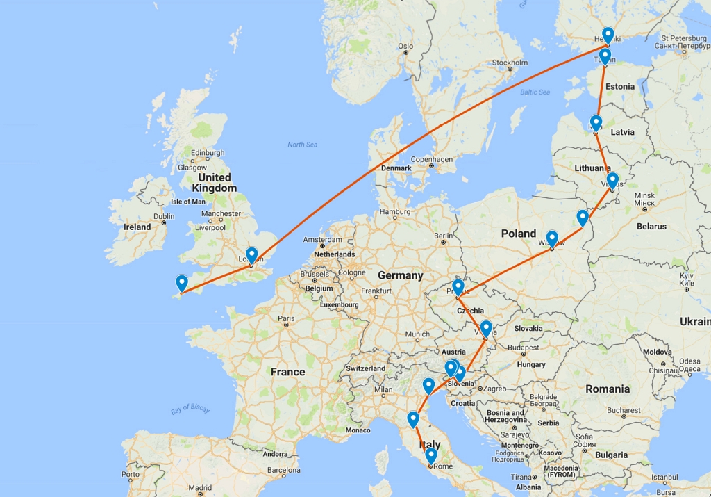 Finland to Italy Itinerary – Our Europe Trip Summer 2018